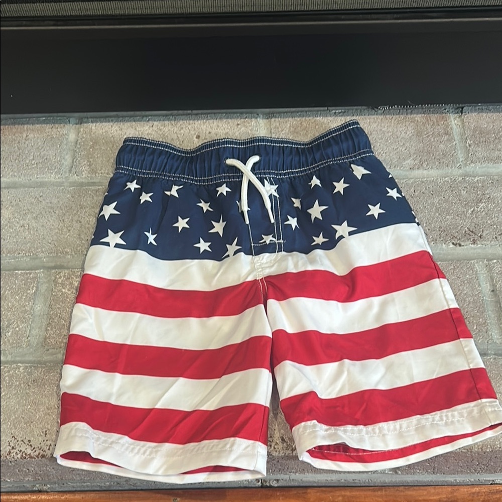 4th of July swim trunks